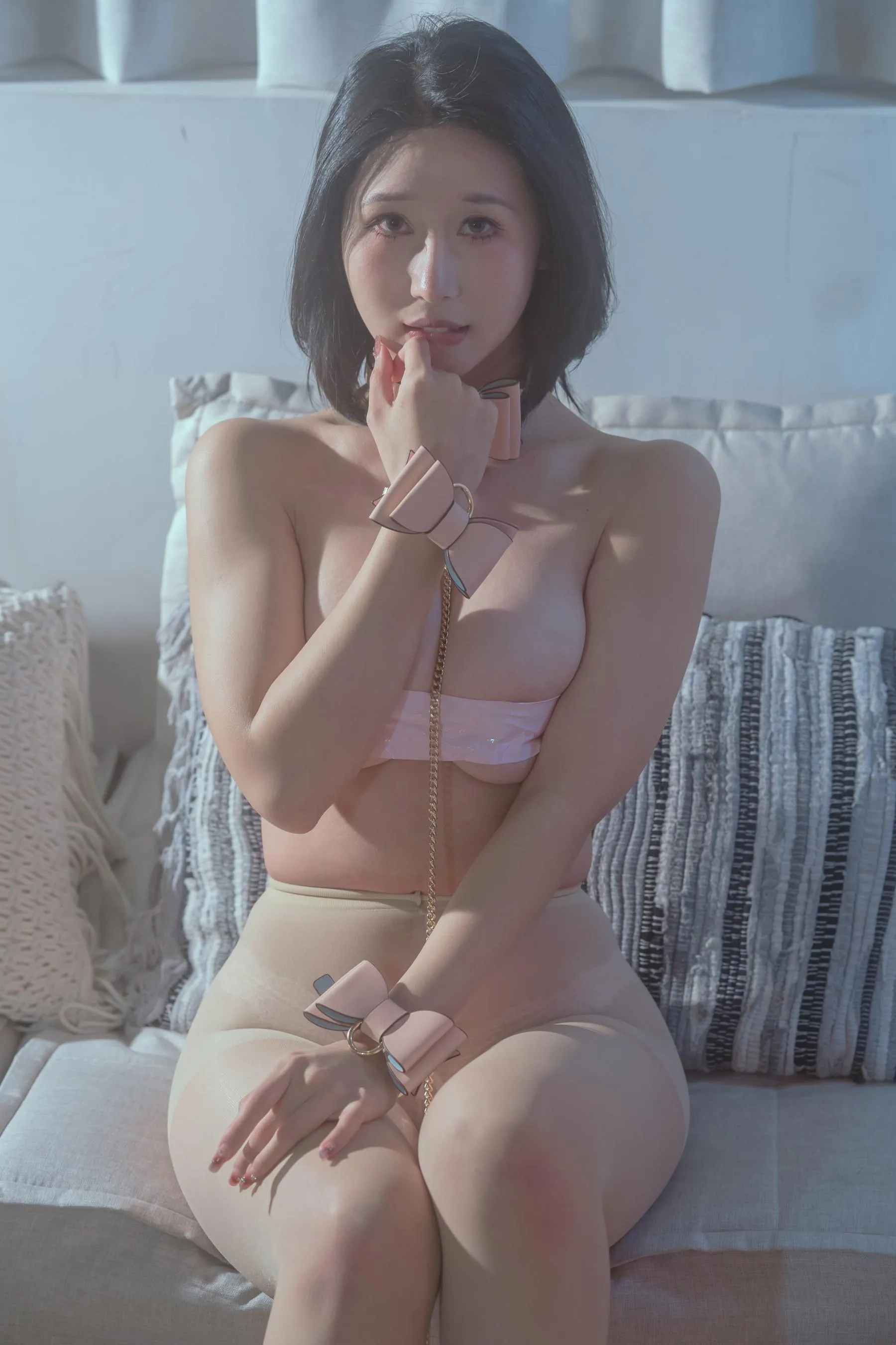 云溪溪 – NO.51 奶桃 N63反差学妹 [84P]插图4